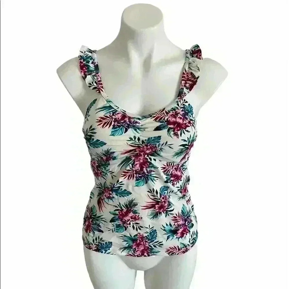 Arizona Jeans Tankini Swim Suit Top - Picture 1 of 8
